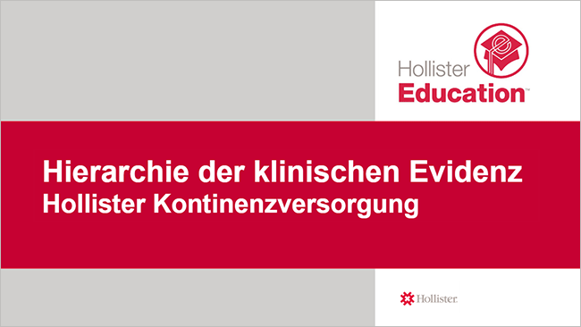 ELearning – Hierarchie Der Klinischen Evidenz | Hollister CH